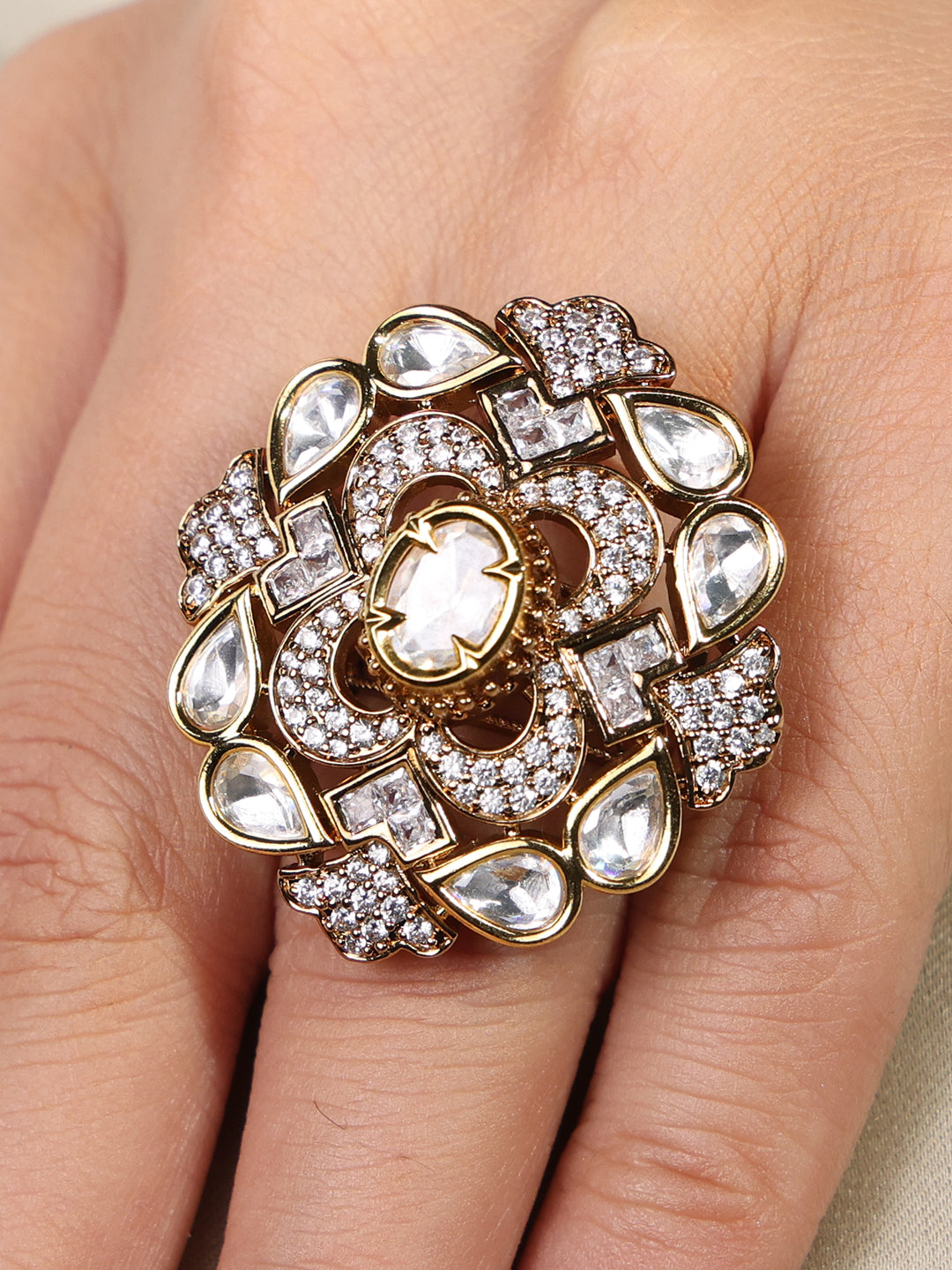Celestial Blossom Cluster Ring