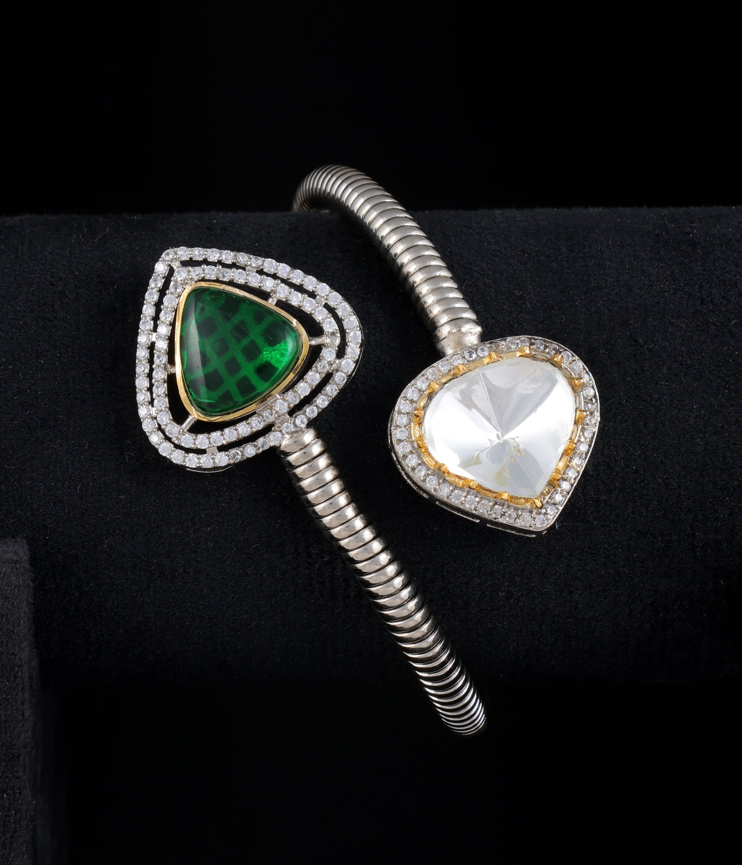 White finish Kundan Bracelet