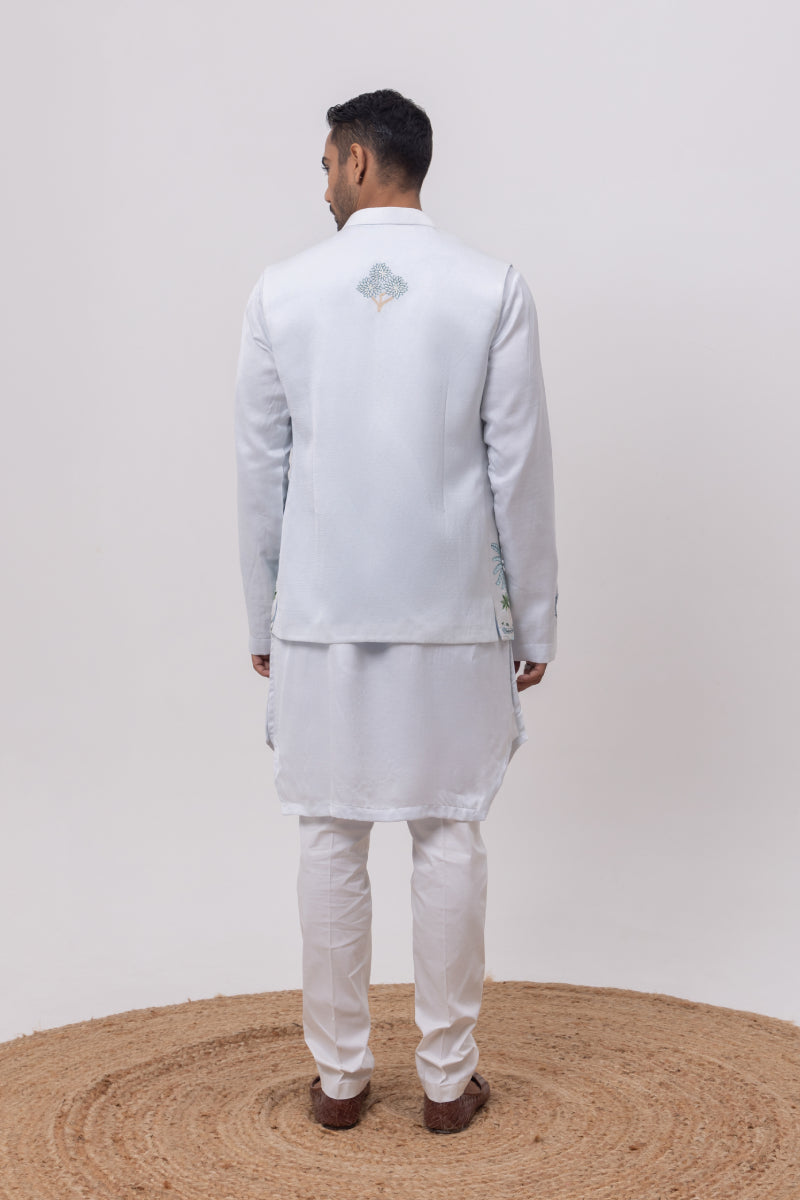 VRINDAVAN DESIGNER NEHRU JACKET WITH KURTA & PANT SET