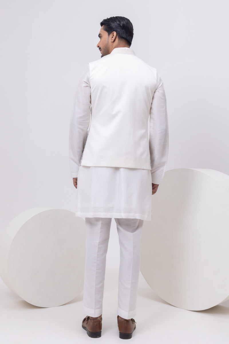 BUILDING DESIGNER NEHRU JACKET WITH KURTA & PANT SET