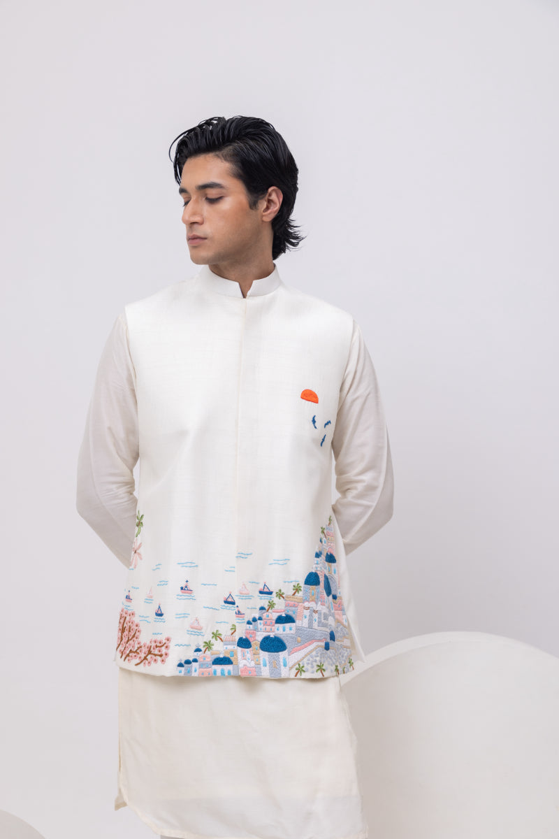 GREECE DESIGNER NEHRU JACKET / BUNDI