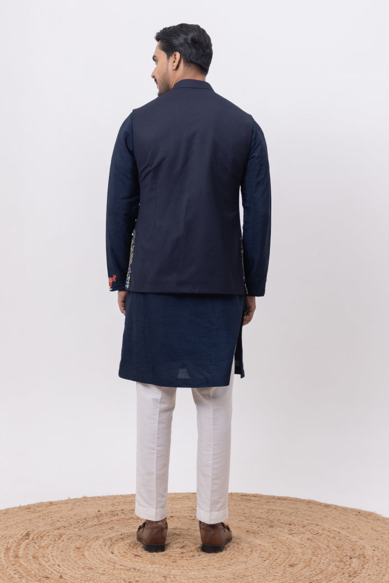 JUNGLE DESIGNER NEHRU JACKET WITH KURTA & PANT SET