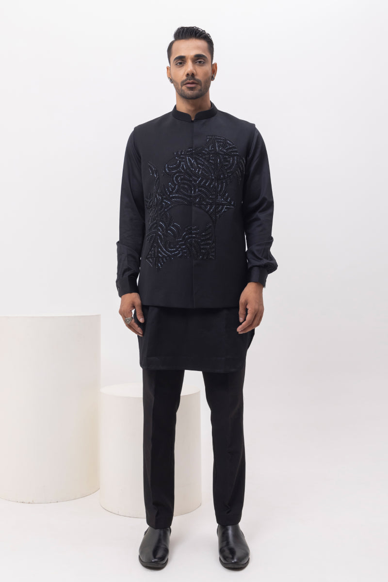 SCIENCE DESIGNER NEHRU JACKET WITH KURTA & PANT SET