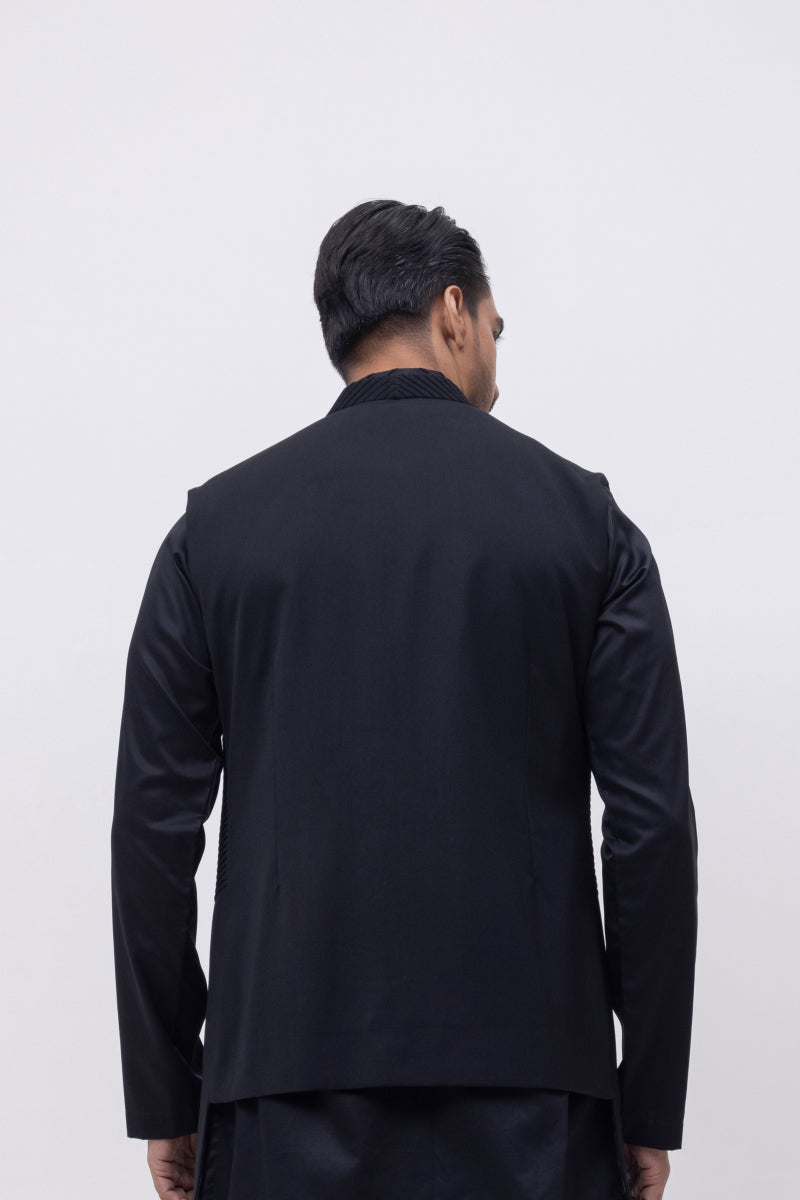 PINTUCK PANEL DESIGNER NEHRU JACKET/BUNDI