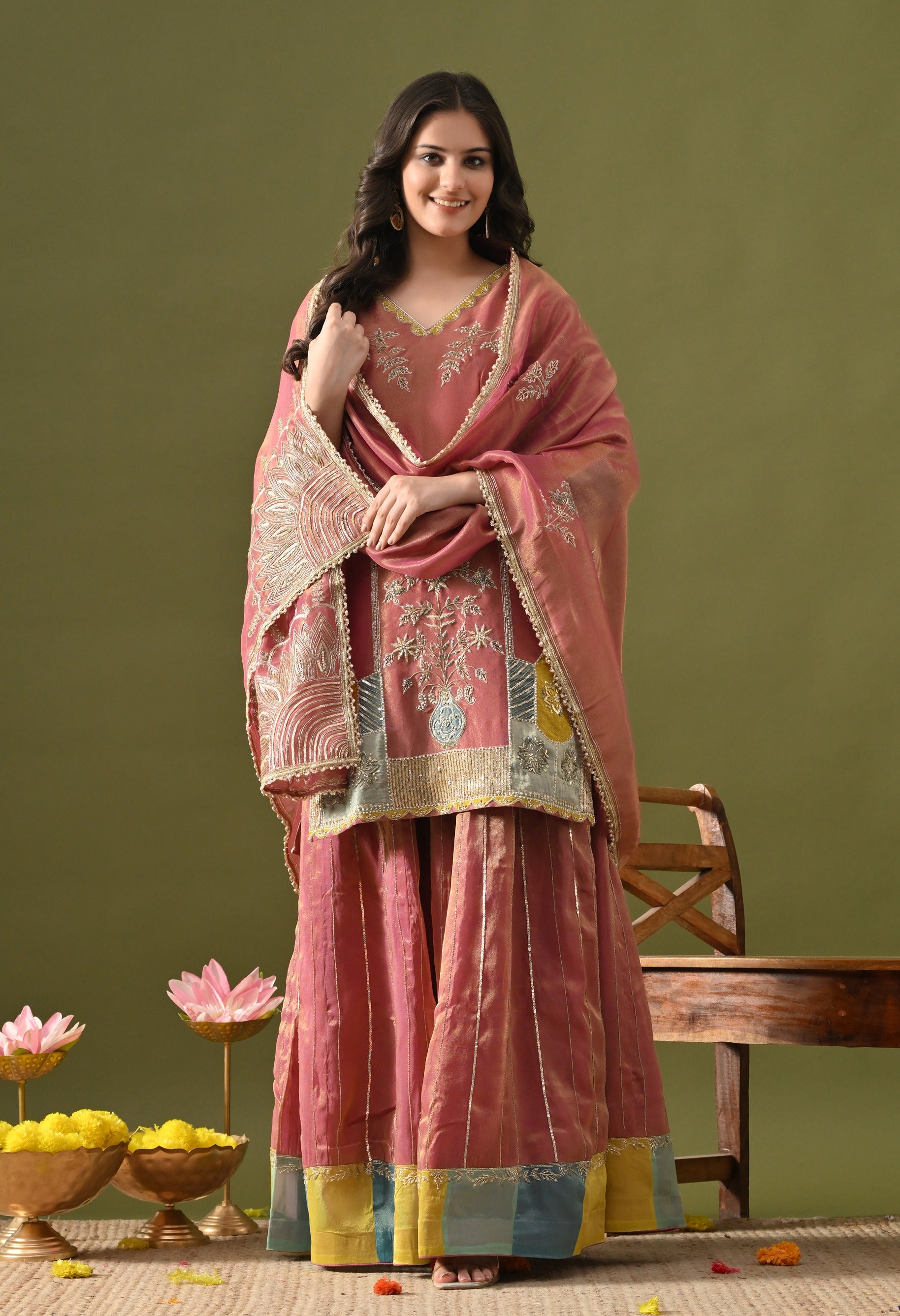 Brownish Purple Tissue Organza