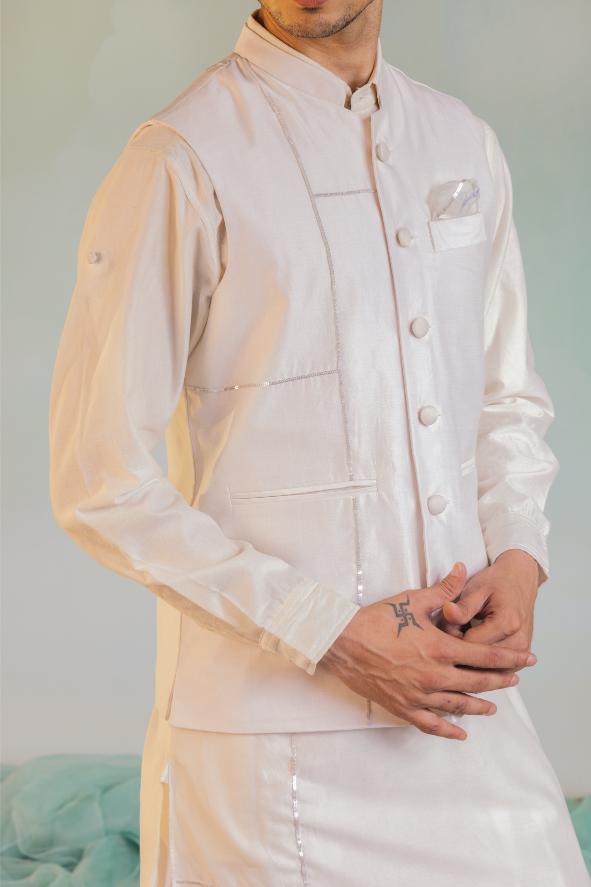 Men's Sequin Nehru Jacket