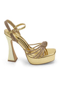 Load image into Gallery viewer, Lover’s Knot Wedding Platform Sandals

