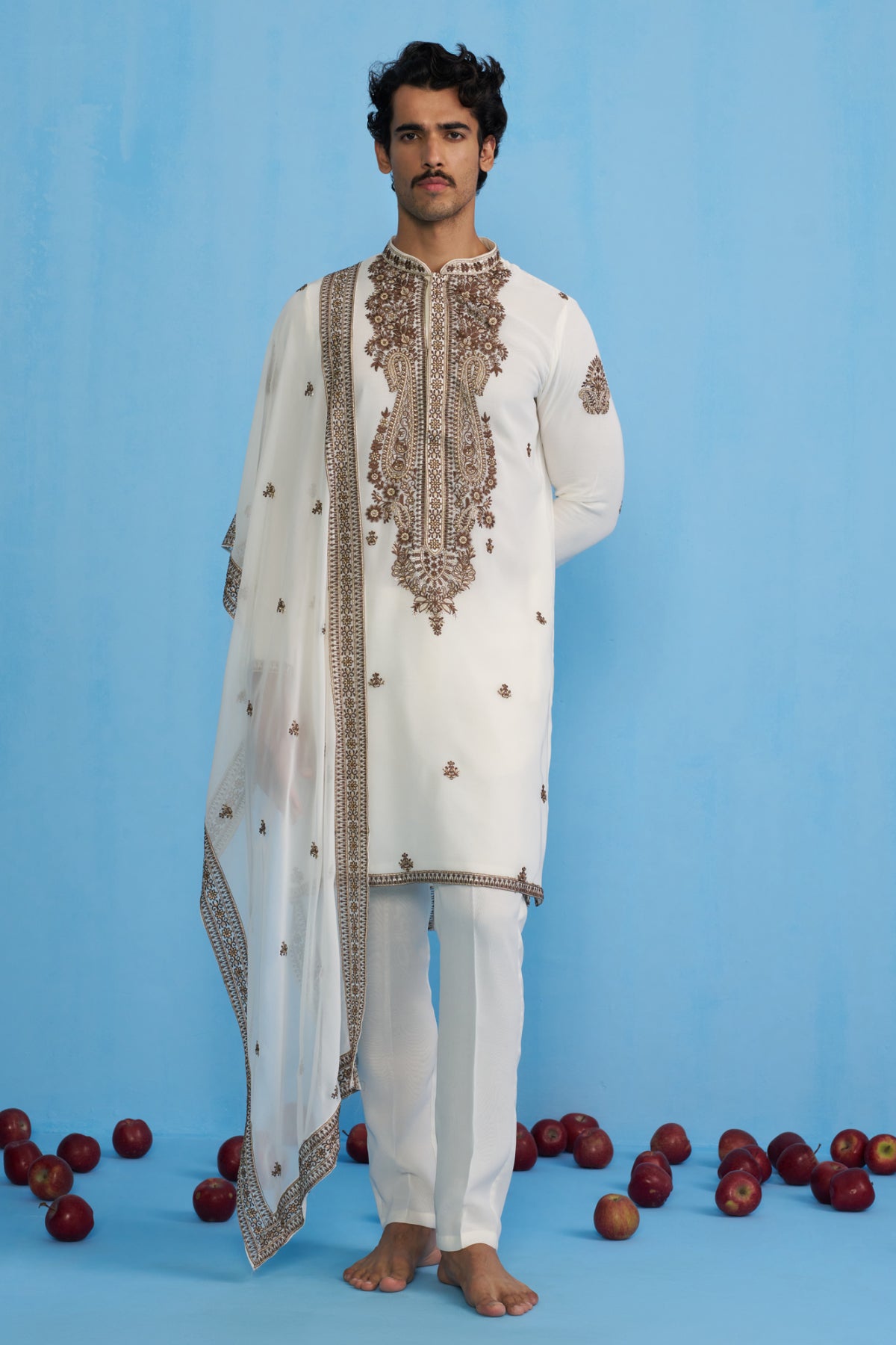 ARABIC IVORY KURTA SET