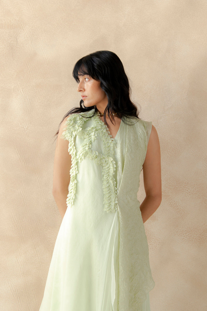Hydrangea Crush Overlay With Jumpsuit