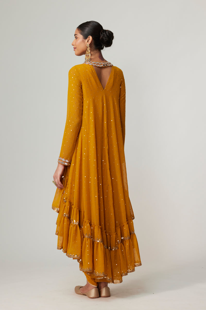 MUSTARD DHOTI KURTA SET