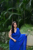 Load image into Gallery viewer, Georgette Pre Draped Cutdana Saree
