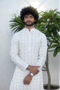 Load image into Gallery viewer, Georgette Embroidered Kurta With Pants
