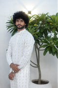Load image into Gallery viewer, Georgette Embroidered Kurta With Pants
