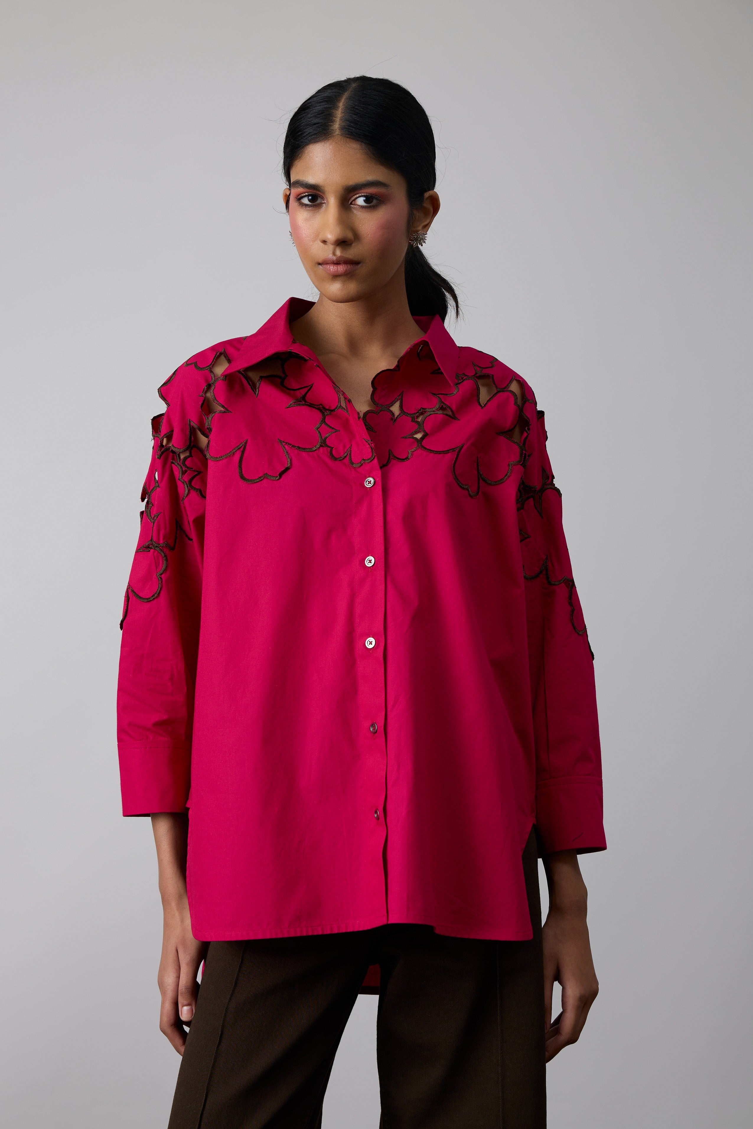 Amaryllis Applique Shirt