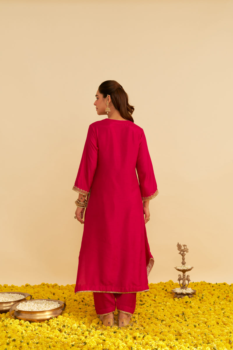Amaya-Long Kaftan With Salwar And Dupatta