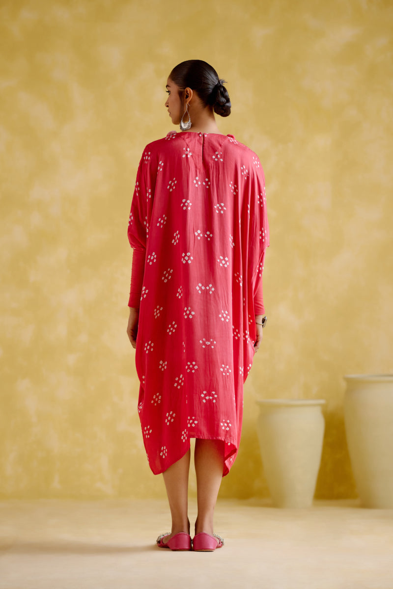 Annapoorna- Pink Bandhini Kaftan