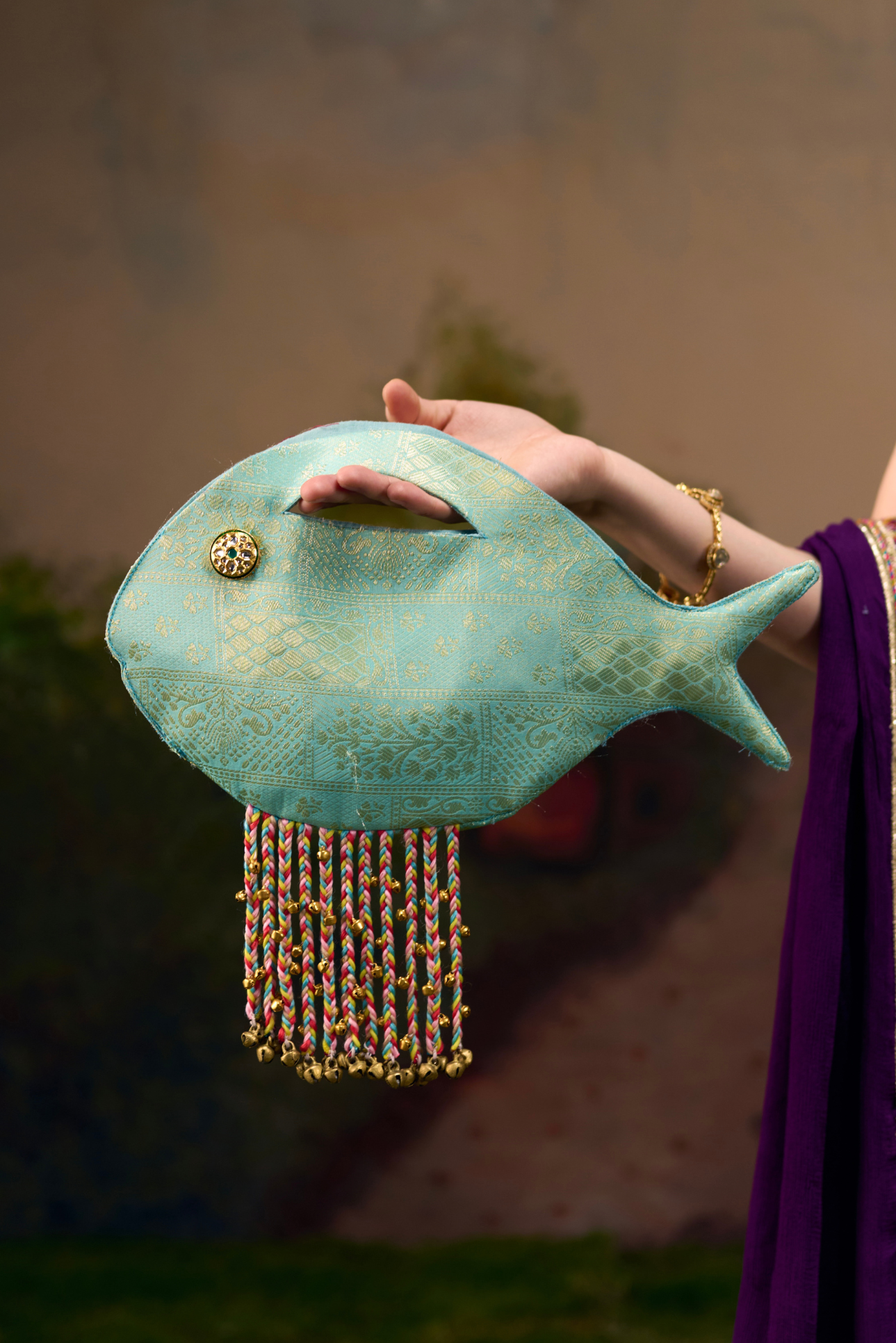 Fish Bag with Tassles