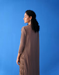Load image into Gallery viewer, Brown Long Sleeves Fringe Dress
