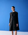 Load image into Gallery viewer, Black Mermaid Textured Dress
