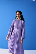 Load image into Gallery viewer, Lilac Pleated Cape
