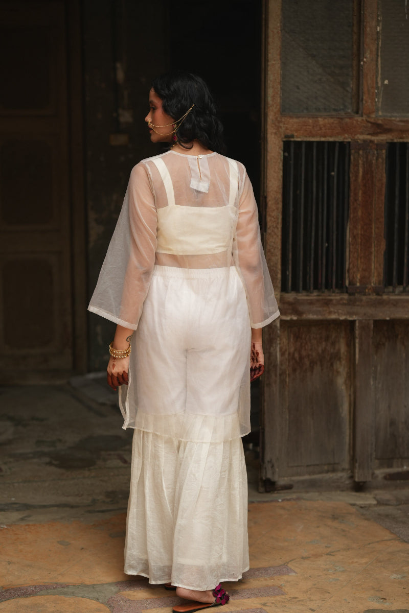Asin - Overlay, bustier & sharara pants