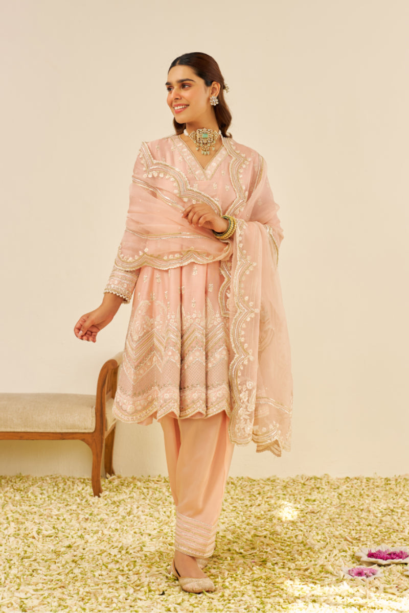 Meeram - Short Anarkali With Salwar And Dupatta