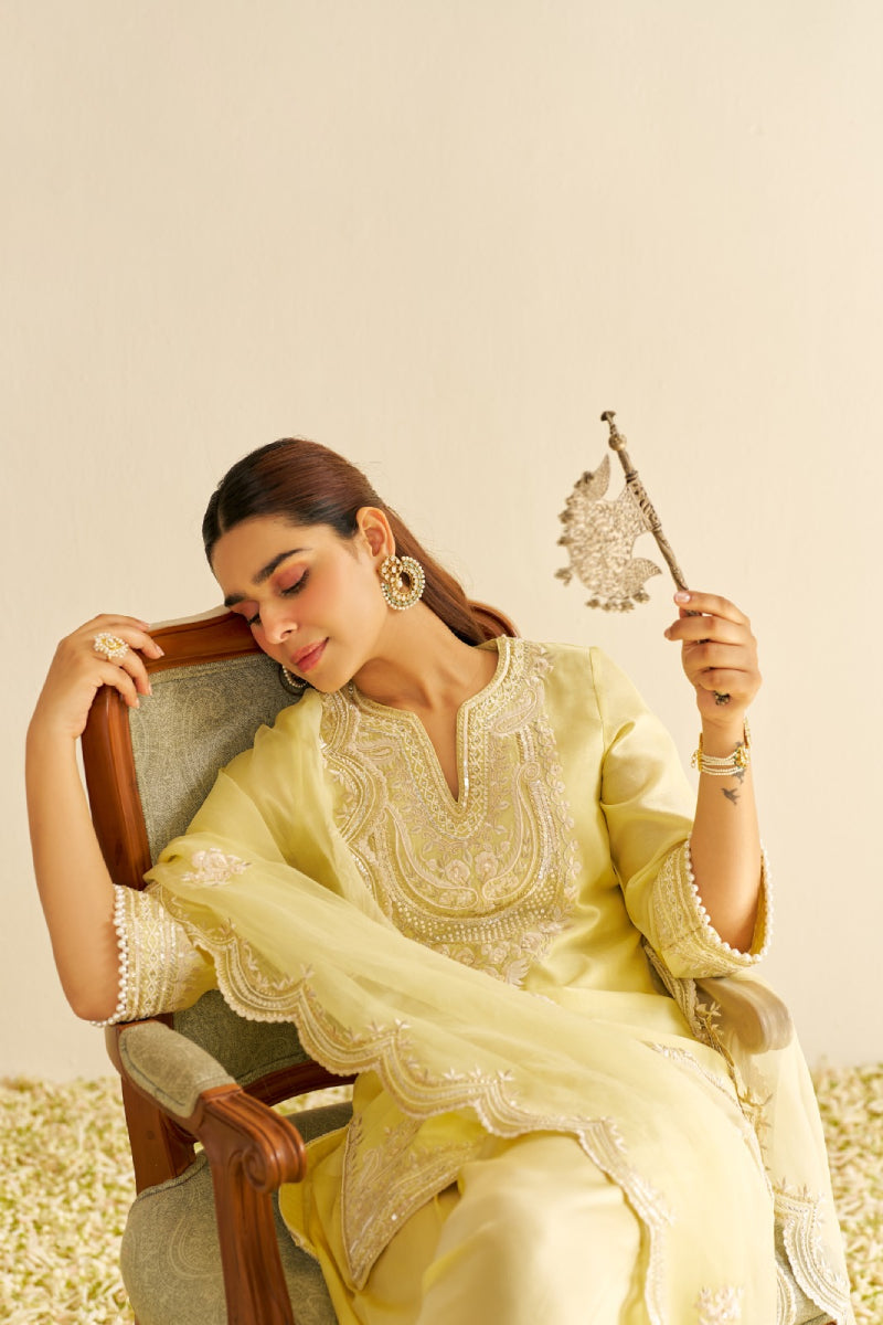 Sara - Short Kurta With  Salwar And Dupatta