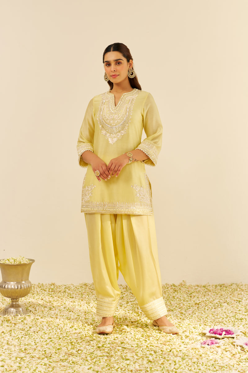 Sara - Short Kurta With  Salwar