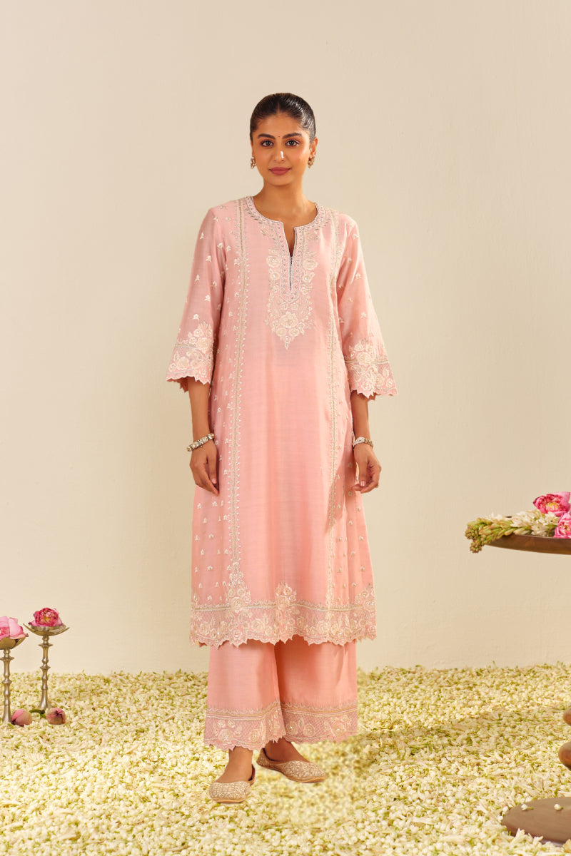 Sumaiya - A-Line Kurta With Palazzo And Dupatta