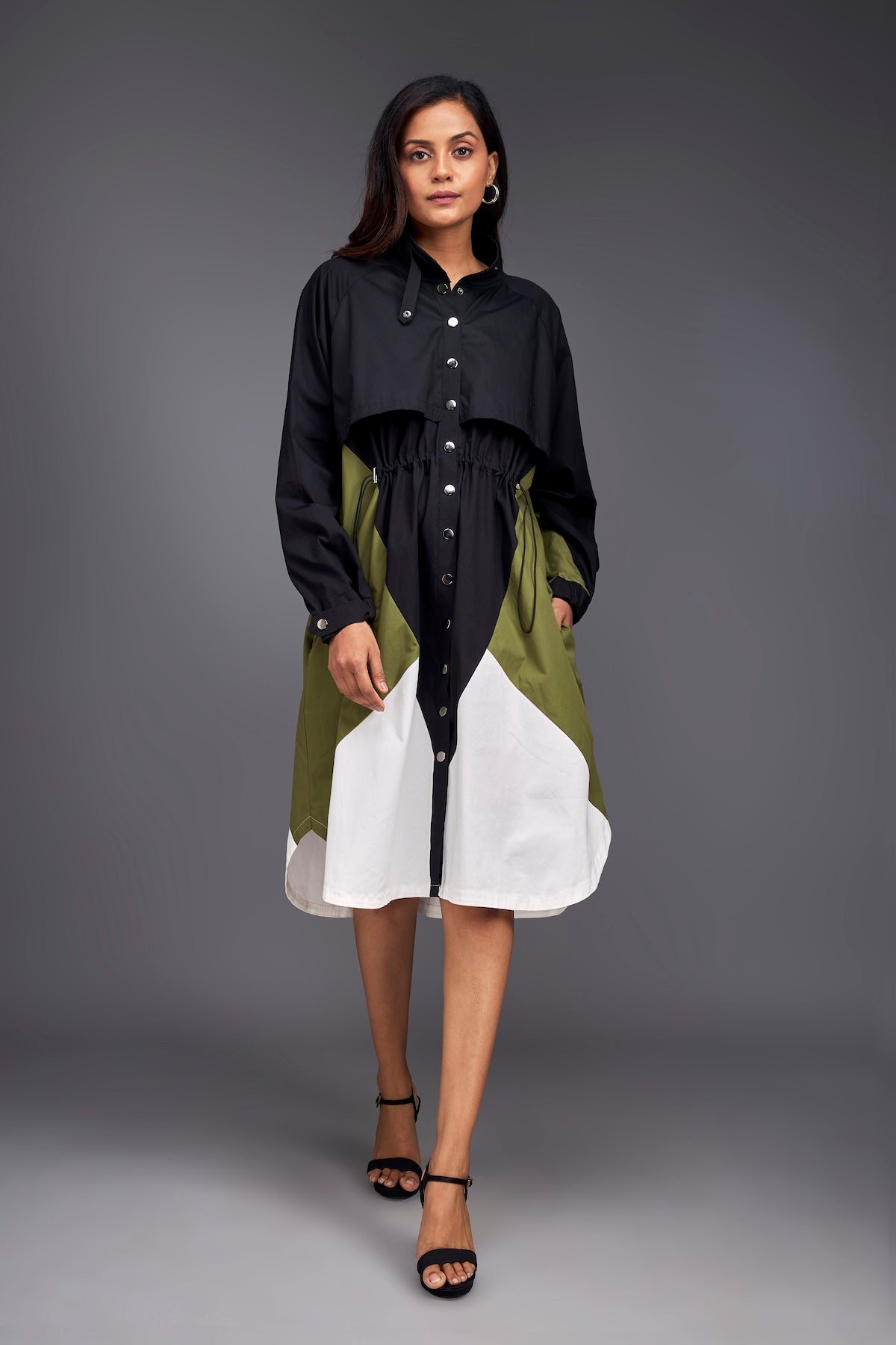 Colour Block Jacket Dress AGASHE Colour Block Jacket Dress AGASHE