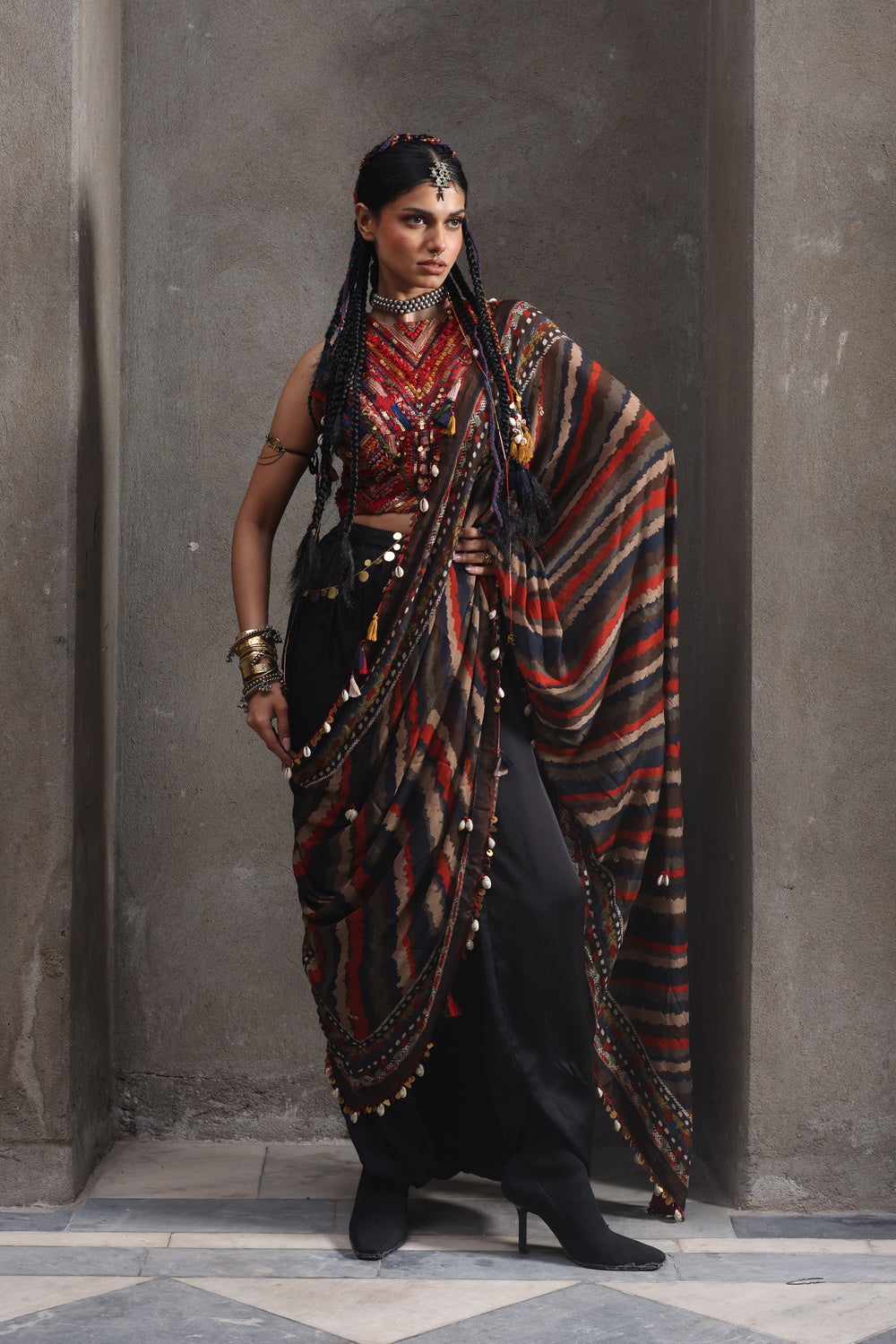 PATAKA RANGREZ SAREE