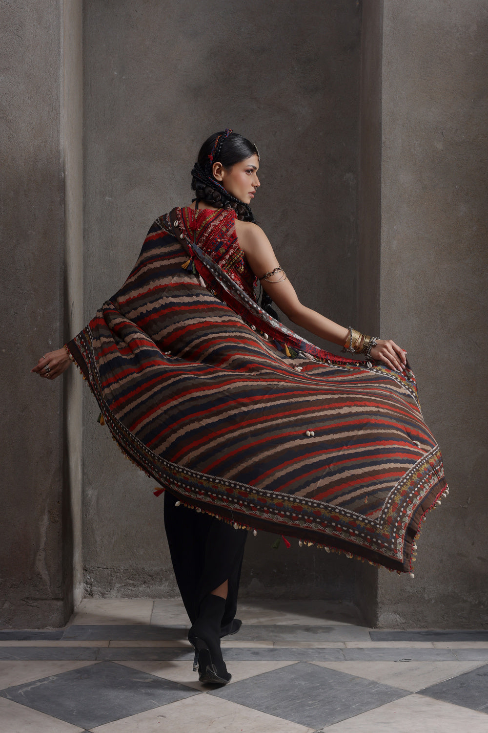PATAKA RANGREZ SAREE