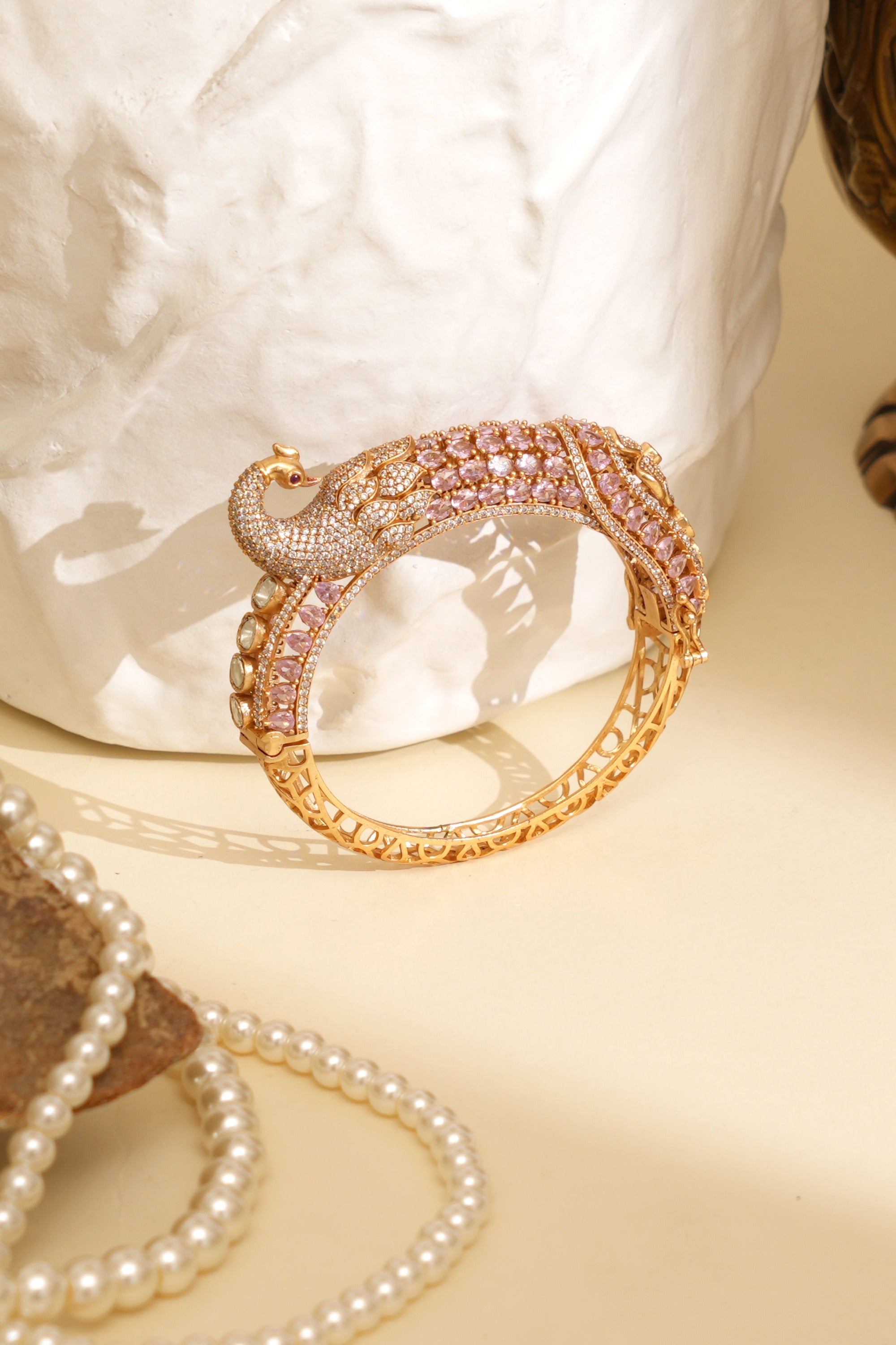 Parvati Peacock Designer Kada