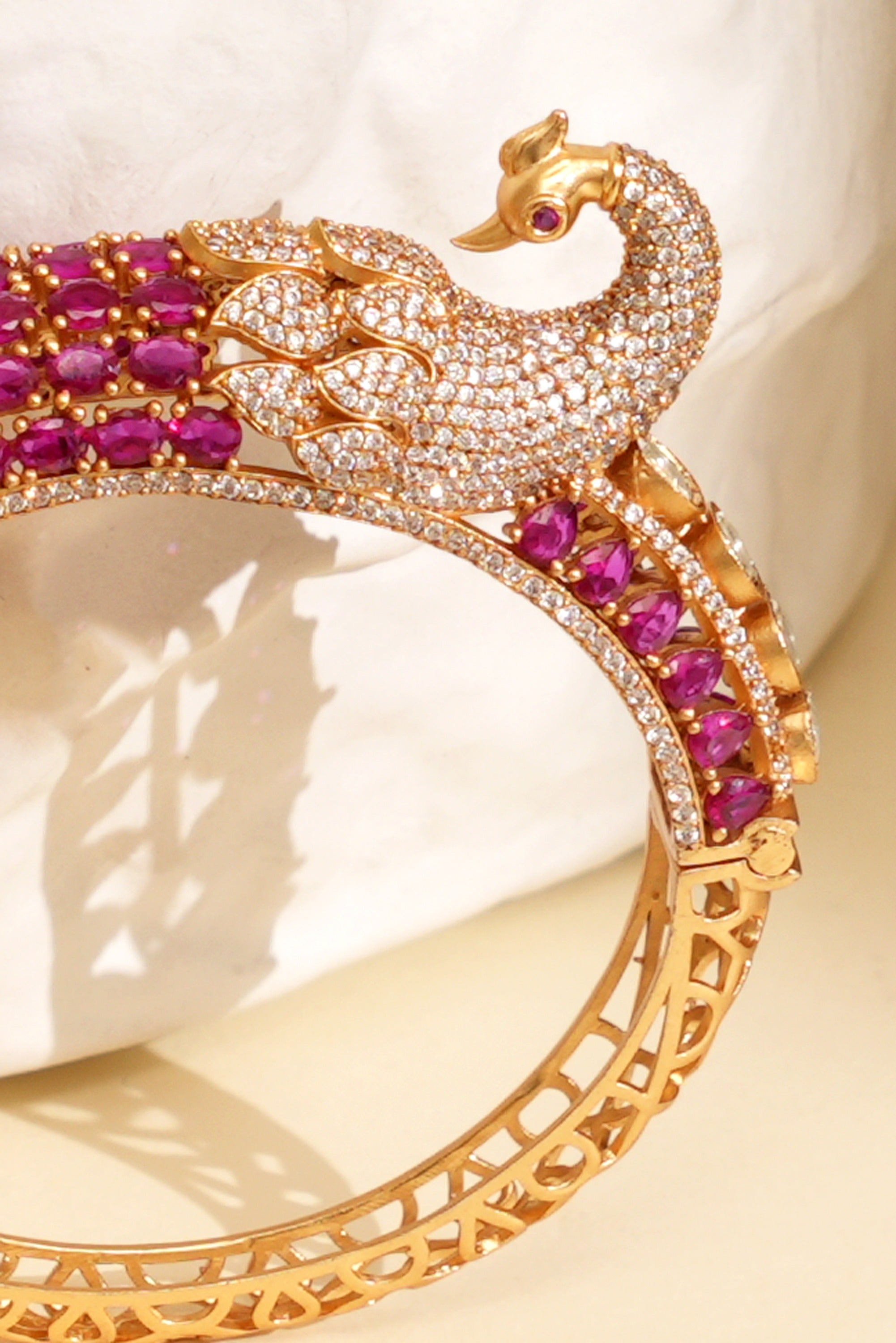 Parvati Peacock Designer Kada