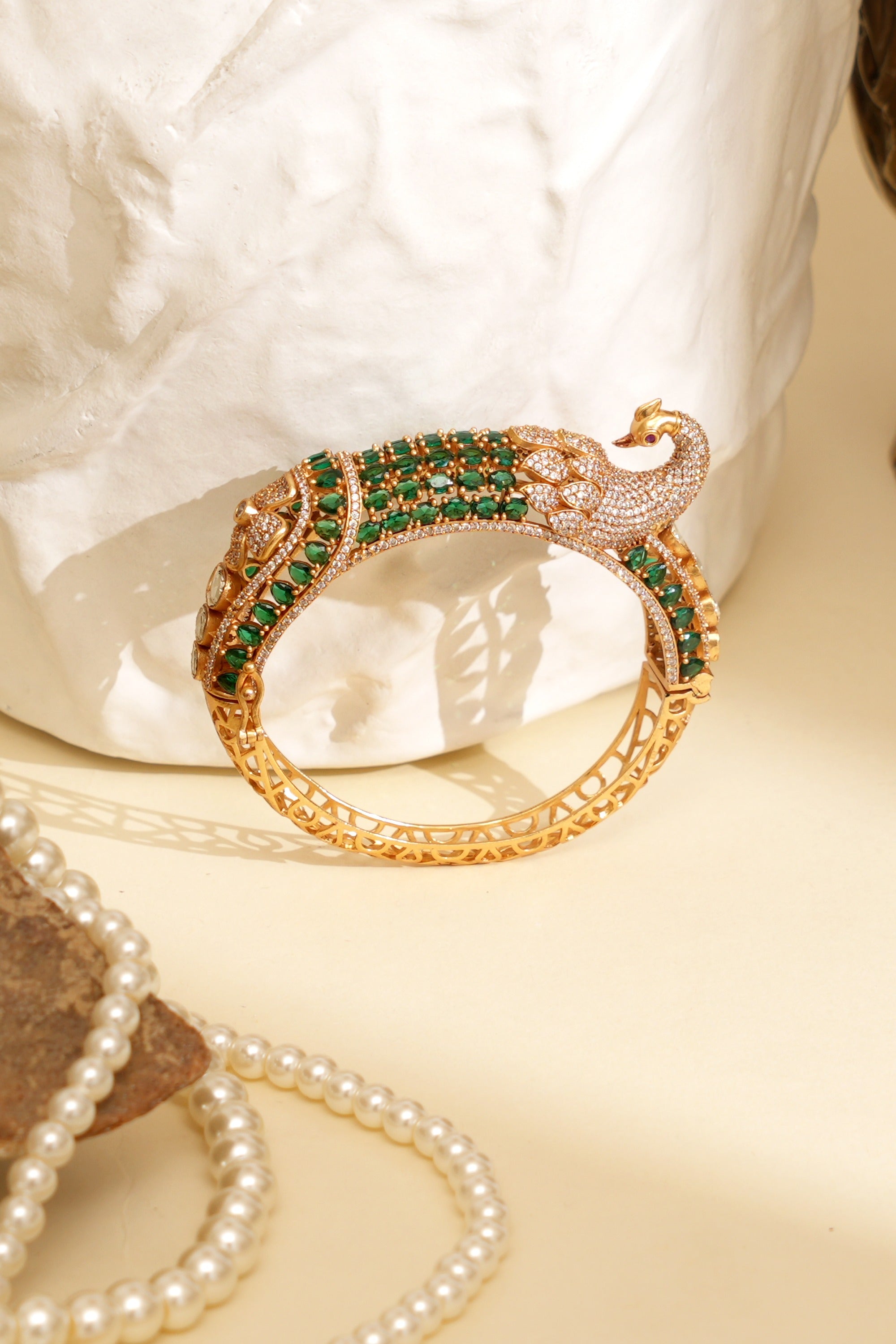 Parvati Peacock Designer Kada