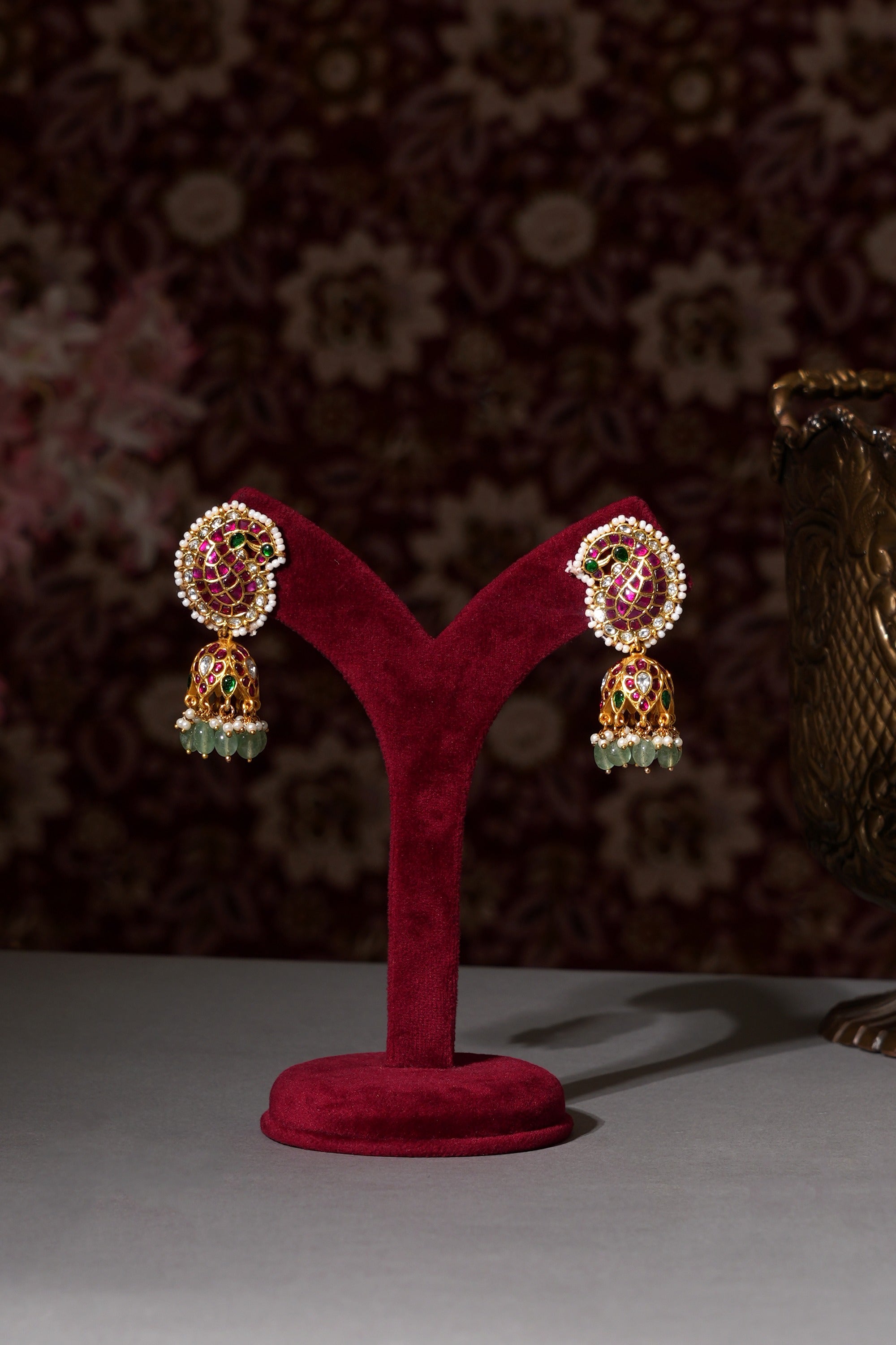 Celebrity Style Peacock- Jhumka Set