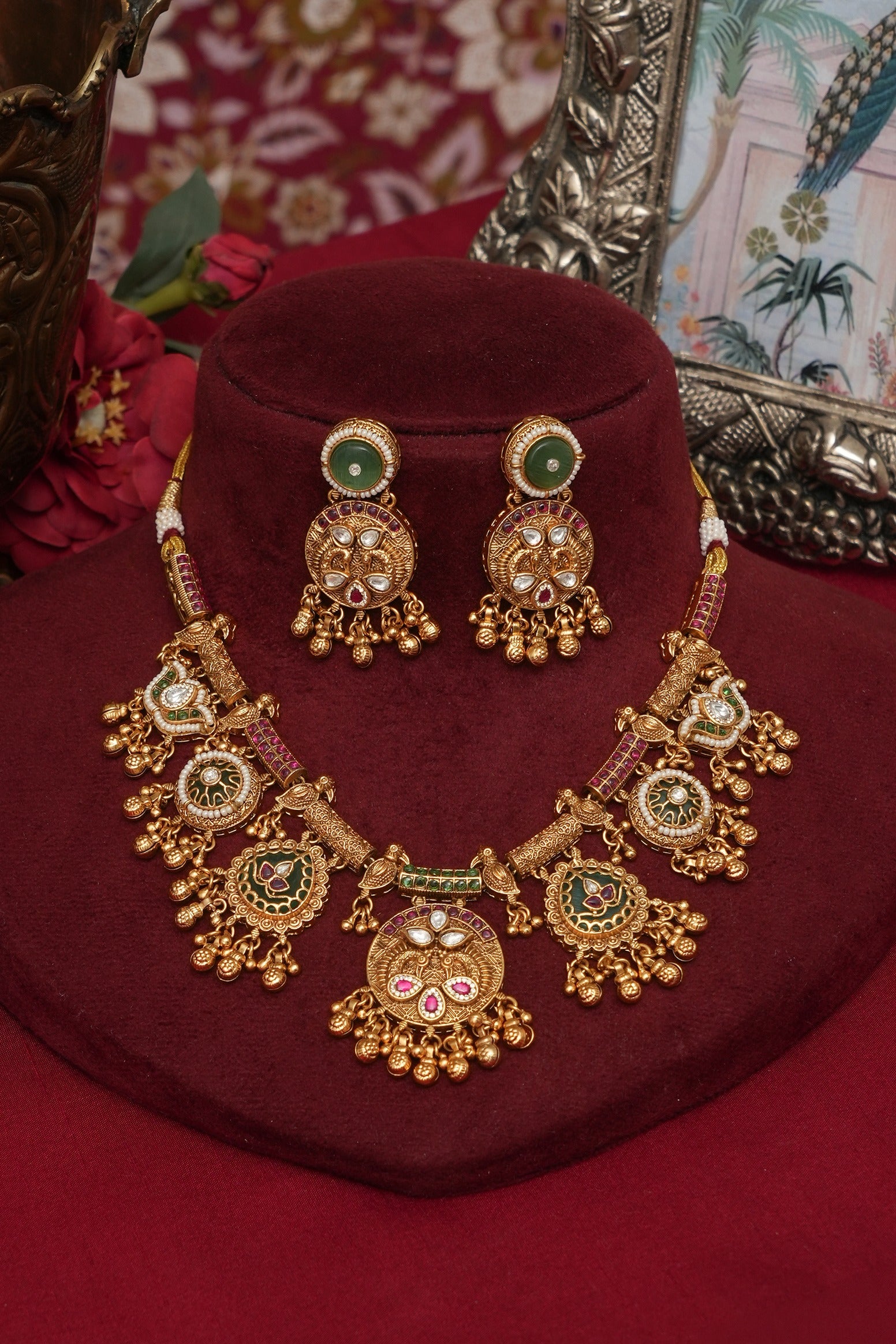 Rajwadi Gold Look Necklace