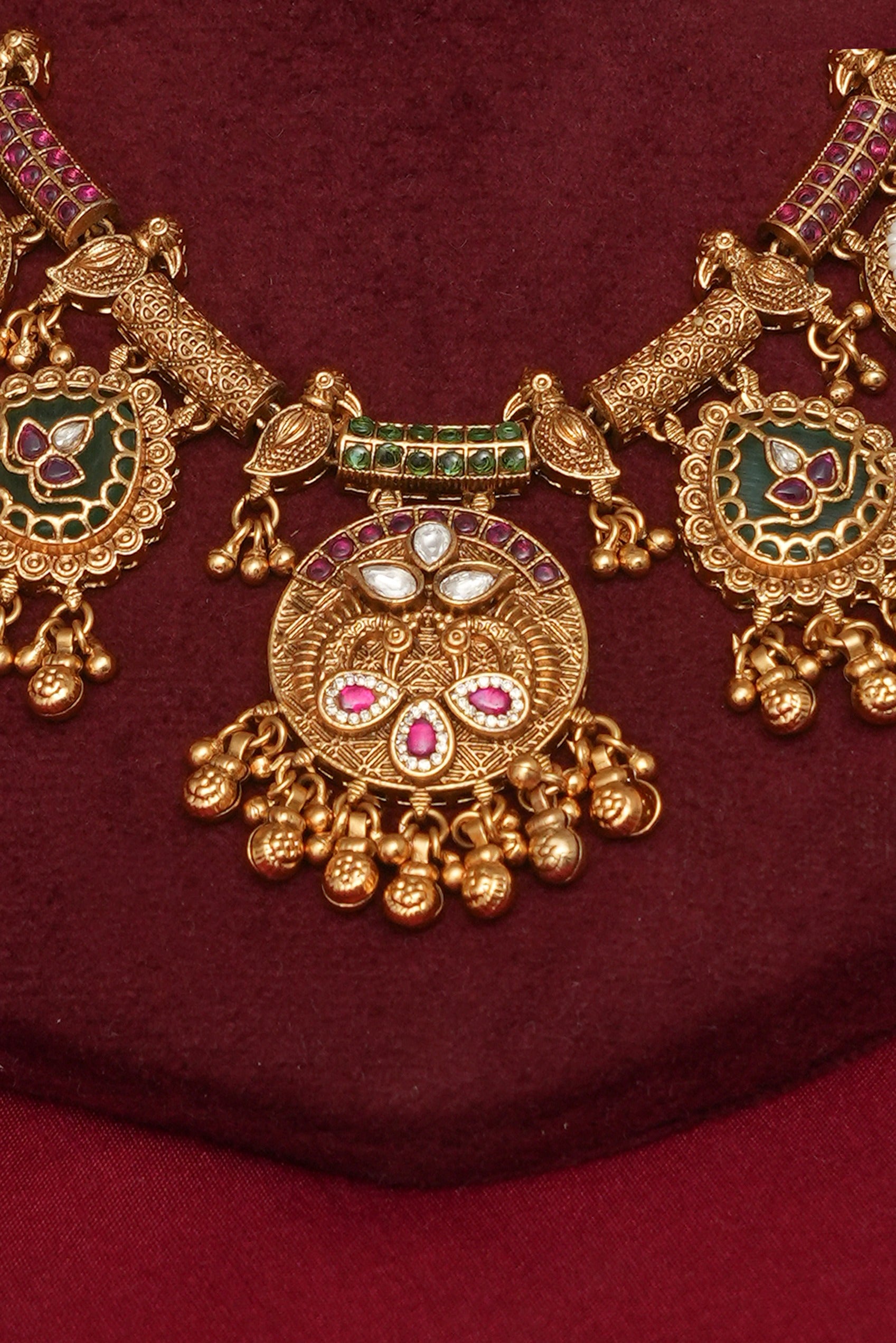 Rajwadi Gold Look Necklace
