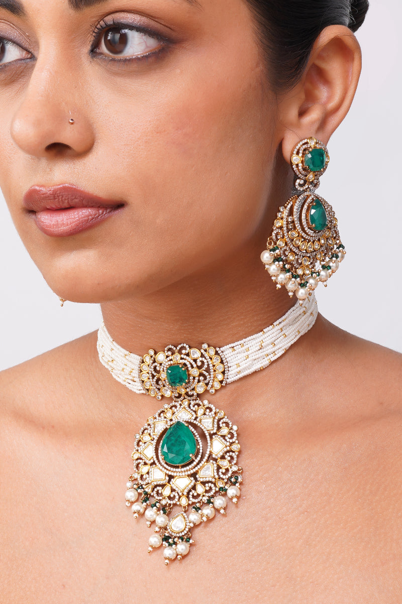 Nayra Kundan Necklace Set