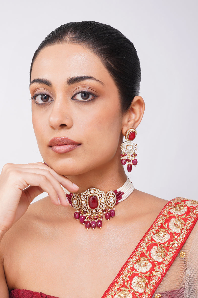 Myra Kundan Necklace Set