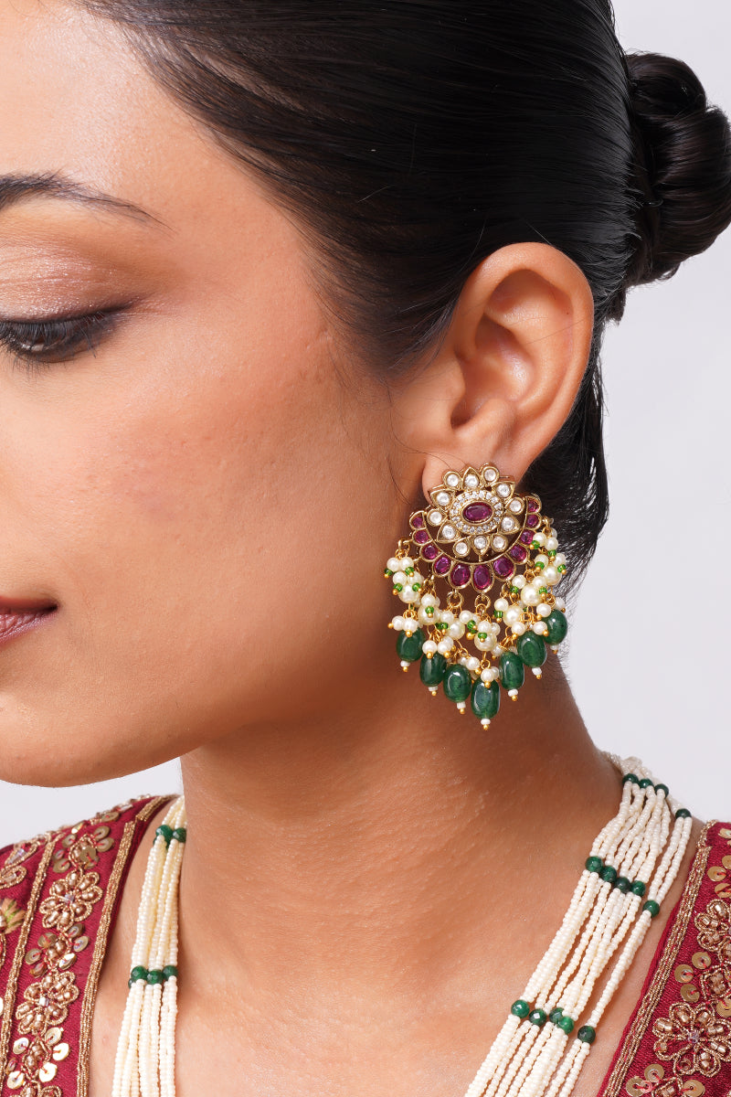 Trisha Kundan Necklace Set