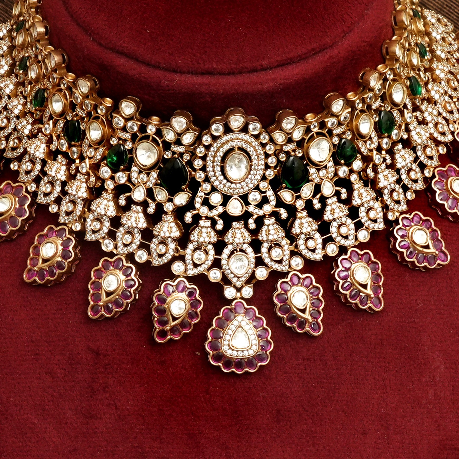 Vasudha Kudan Polki Necklace Set