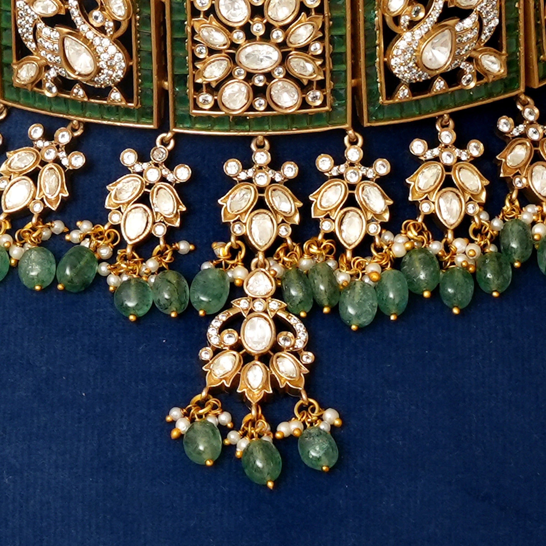 Nayra Kudan Polki Necklace Set