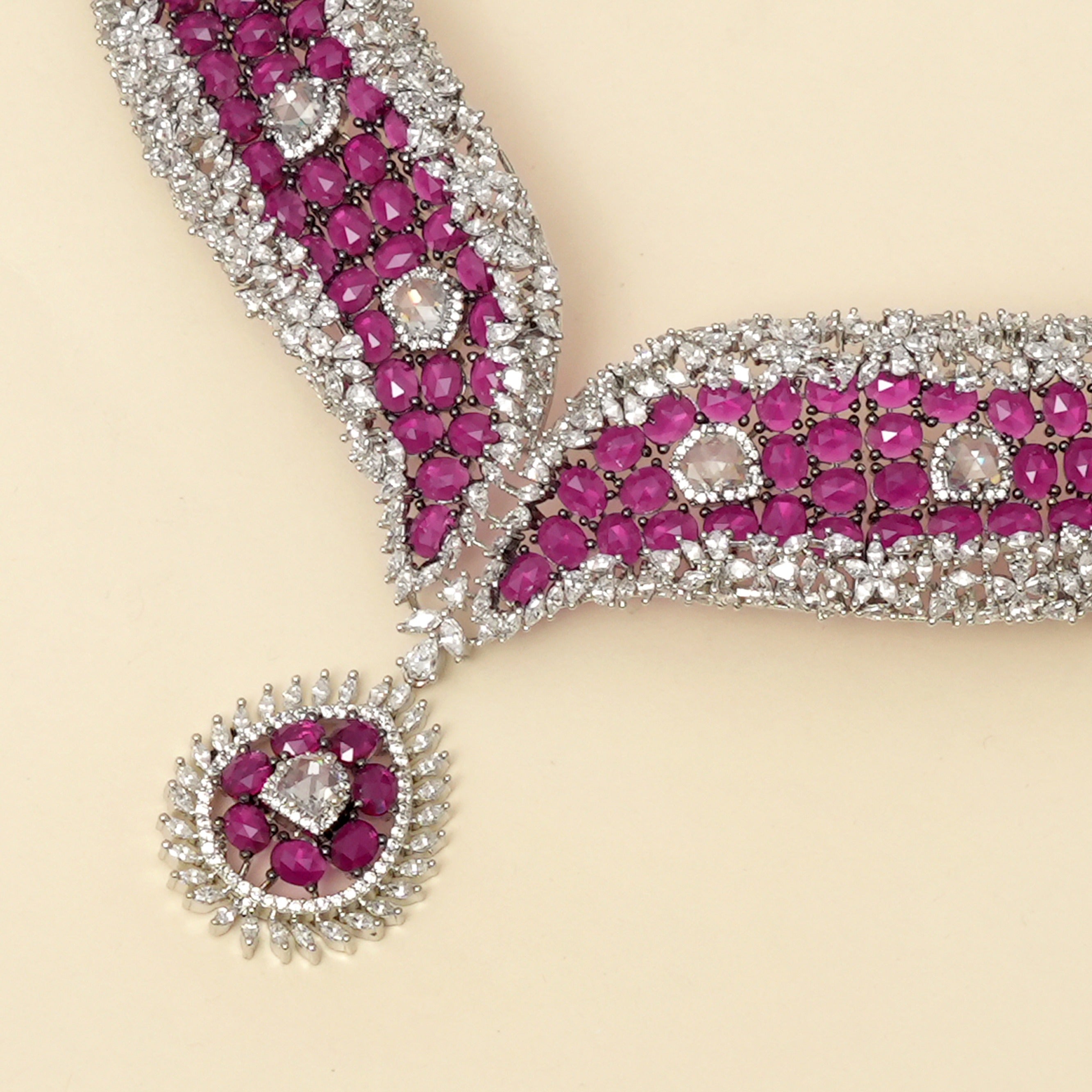 Sitara Ruby Necklace Set