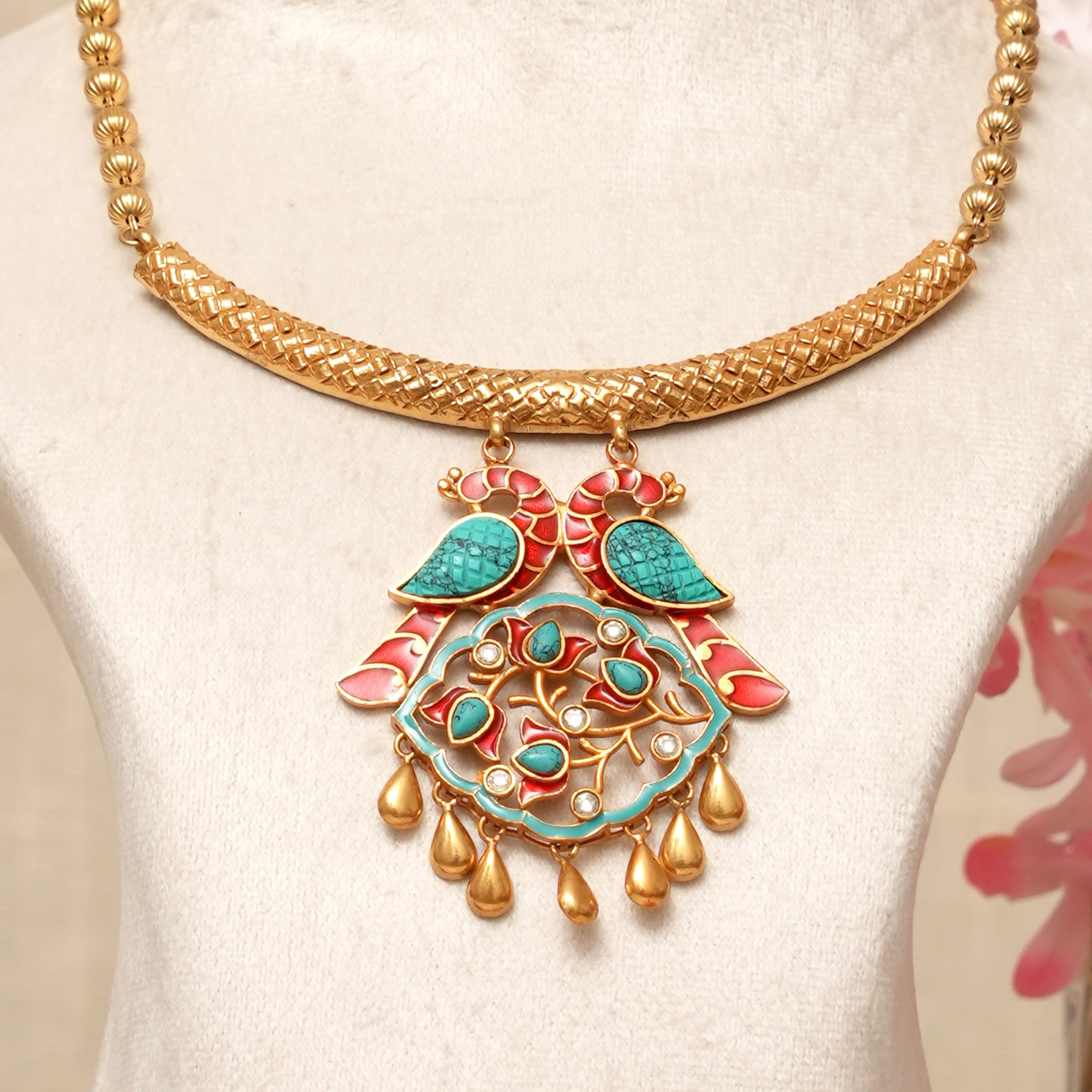 Nitya Kundan Heritage Gold Necklace Set