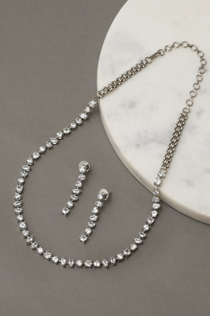 Ella Diamanté Necklace Set