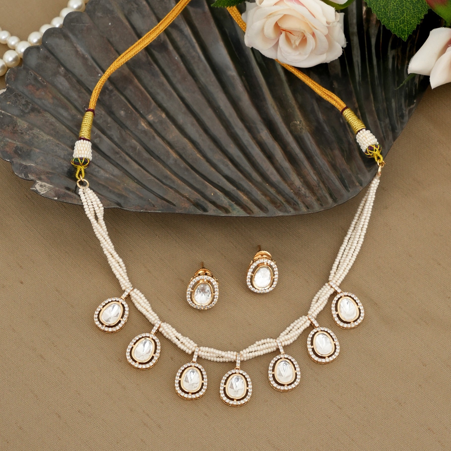 Ridhika Pearls Necklace Set