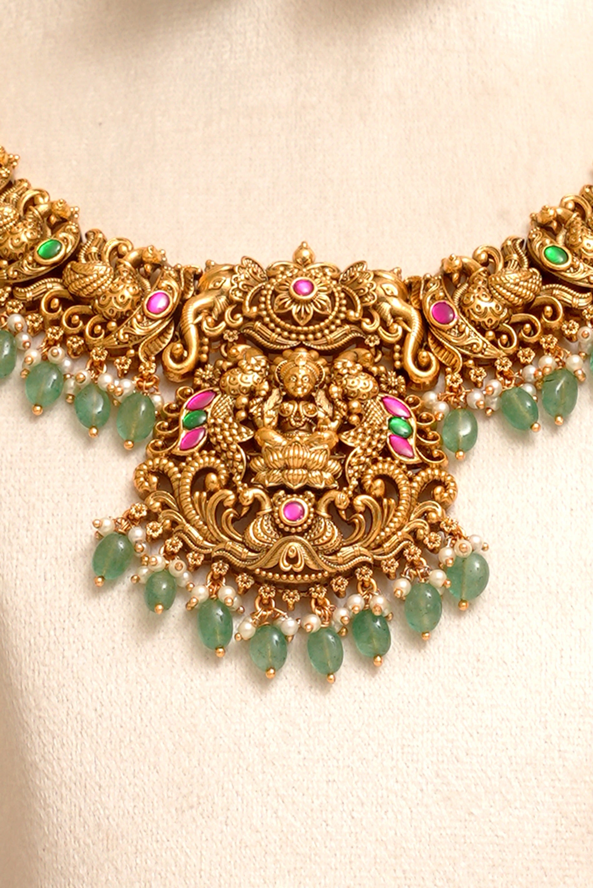 Lakshmi Temple Necklace Set