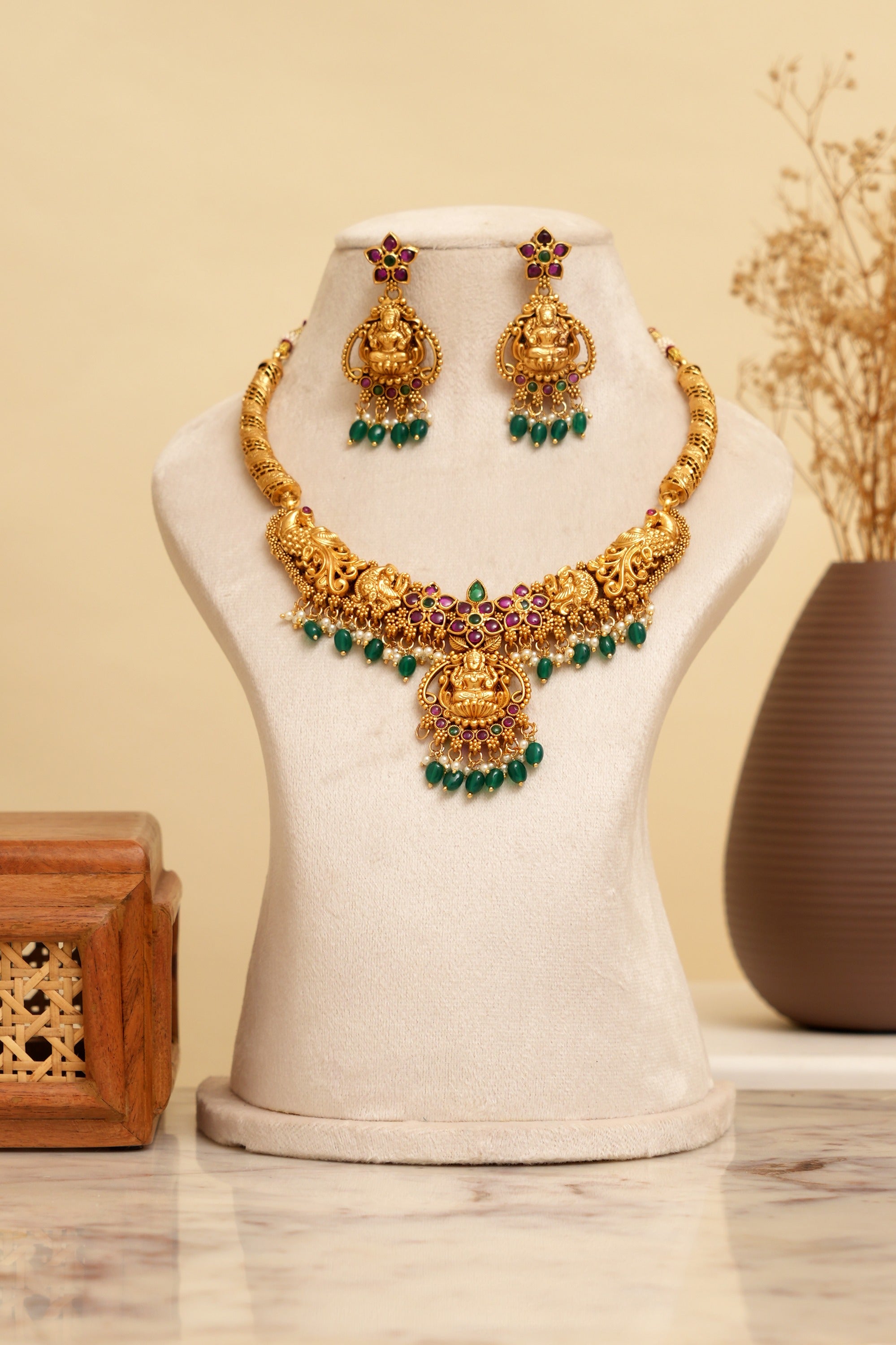 Kalyani Temple Necklace Set
