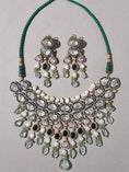 Load image into Gallery viewer, Fluoride & Polki Bridal Necklace Set
